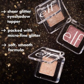 e.l.f. Fine As Fleck Glitter Eyeshadow, Long-Lasting Sheer Eye Makeup With A Shimmer Finish, Smooth Formula, Vegan & Cruelty-Free, Champagne Showers e.l.f. Fine As Fleck Glitter Eyeshadow, Long-Lasting Sheer Eye Makeup With A Shimmer Finish, Smooth Formula, Vegan & Cruelty-Free, Champagne Showers