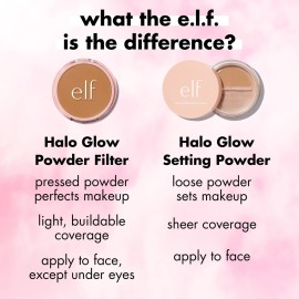 e.l.f. Halo Glow Powder Filter, Ultra-fine Finishing Powder, Smooths The Look of Pores & Fine Lines, Creates A Soft-Focus Glow, Vegan & Cruelty-Free, Light Neutral e.l.f. Halo Glow Powder Filter, Ultra-fine Finishing Powder, Smooths The Look of Pores & Fine Lines, Creates A Soft-Focus Glow, Vegan & Cruelty-Free, Light Neutral