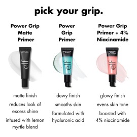 e.l.f. Power Grip Matte Primer, Gel-Based & Hydrating Face Primer For Smoothing Skin & Gripping Makeup, Moisturizes & Primes, Vegan & Cruelty-Free e.l.f. Power Grip Matte Primer, Gel-Based & Hydrating Face Primer For Smoothing Skin & Gripping Makeup, Moisturizes & Primes, Vegan & Cruelty-Free