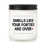 LUMELOOM Funny 50th Birthday Gifts for Her, Women, 9oz Lavender Scented Soy Wax Candle, 1975, 50th Birthday Decorations for Women, Men, Her, Him, Wife, Sister, Friends, Cool Gifts