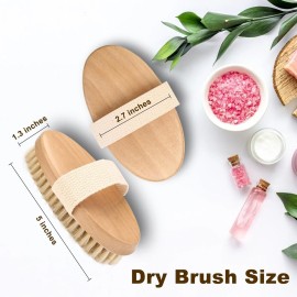 Rnodoilkfly 2Pcs Natural Bristle Exfoliating Brush, Body Scrubber for Lymphatic Drainage, Blood Circulation, Wet and Dry Brush, Deep Exfoliation for Smooth Skin Rnodoilkfly 2Pcs Natural Bristle Exfoliating Brush, Body Scrubber for Lymphatic Drainage, Blood Circulation, Wet and Dry Brush, Deep Exfoliation for Smooth Skin