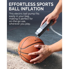ETENWOLF P200 Electric Ball Pump 2000mAh Sports Air Pump with Digital Pressure Gauge for Basketball Soccer Volleyball (Black) ETENWOLF P200 Electric Ball Pump 2000mAh Sports Air Pump with Digital Pressure Gauge for Basketball Soccer Volleyball (Black)