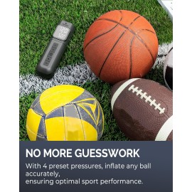 ETENWOLF P200 Electric Ball Pump 2000mAh Sports Air Pump with Digital Pressure Gauge for Basketball Soccer Volleyball (Black) ETENWOLF P200 Electric Ball Pump 2000mAh Sports Air Pump with Digital Pressure Gauge for Basketball Soccer Volleyball (Black)