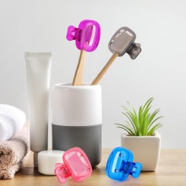 Atiloy 6 Pack Toothbrush Covers Portable Toothbrush Protector Coverings Clips Tooth Brush Storage Head Cover Cap for Kids Bathroom Home Travel Tooth Brush Case Atiloy 6 Pack Toothbrush Covers Portable Toothbrush Protector Coverings Clips Tooth Brush Storage Head Cover Cap for Kids Bathroom Home Travel Tooth Brush Case