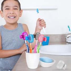 Atiloy 6 Pack Toothbrush Covers Portable Toothbrush Protector Coverings Clips Tooth Brush Storage Head Cover Cap for Kids Bathroom Home Travel Tooth Brush Case Atiloy 6 Pack Toothbrush Covers Portable Toothbrush Protector Coverings Clips Tooth Brush Storage Head Cover Cap for Kids Bathroom Home Travel Tooth Brush Case