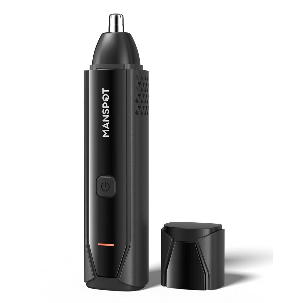 MANSPOT Nose & Ear Hair Trimmer for Men, 10000-RPM Electric Nose Trimmer for Men with Vacuum Cleaning System, IPX7 Waterproof, USB-C Charge, 90min Runtime,Magnetic Detachable Blade Head,Easy to Clean MANSPOT Nose & Ear Hair Trimmer for Men, 10000-RPM Electric Nose Trimmer for Men with Vacuum Cleaning System, IPX7 Waterproof, USB-C Charge, 90min Runtime,Magnetic Detachable Blade Head,Easy to Clean