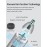 MANSPOT Nose & Ear Hair Trimmer for Men, 10000-RPM Electric Nose Trimmer for Men with Vacuum Cleaning System, IPX7 Waterproof, USB-C Charge, 90min Runtime,Magnetic Detachable Blade Head,Easy to Clean