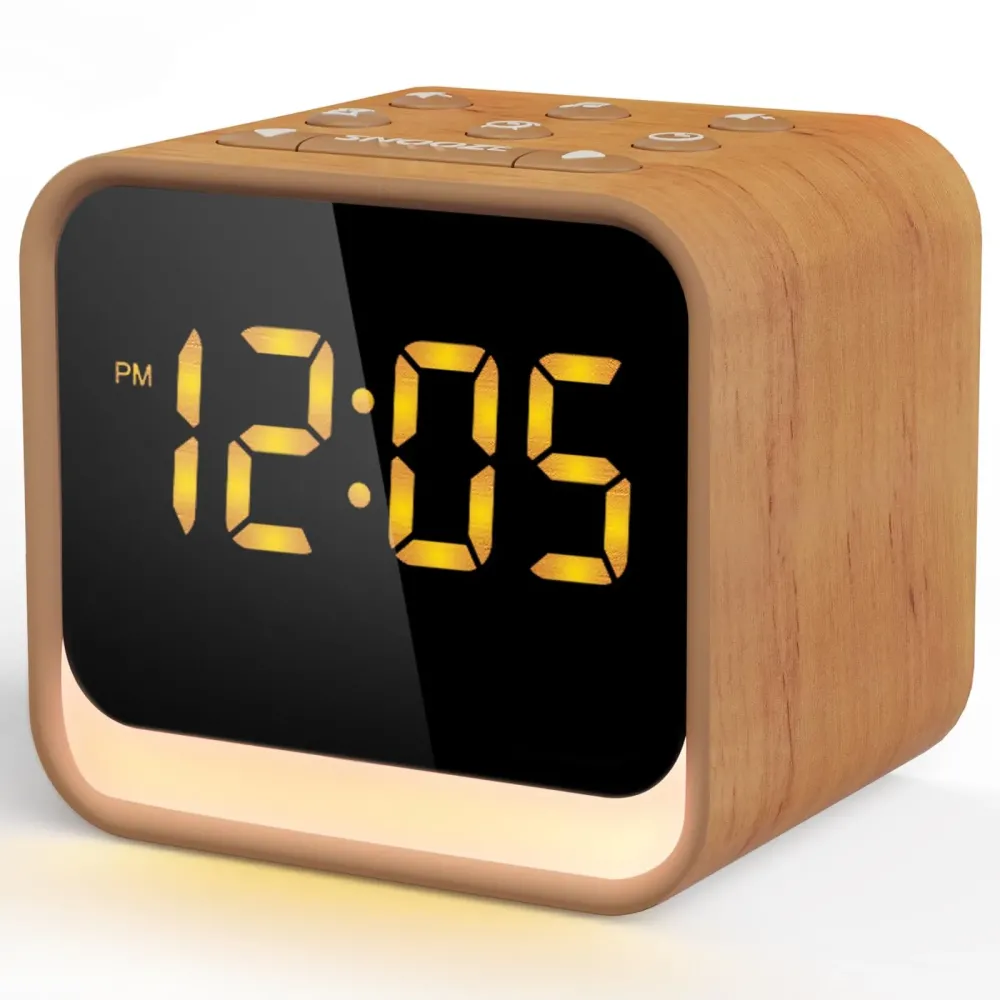 Housbay Wooden Sound Machine Alarm Clock -Your Sleep-Wake Companion, White Noise for Sleep, Space-Saving, Natural Alarm for Gentle Wake-Up Housbay Wooden Sound Machine Alarm Clock -Your Sleep-Wake Companion, White Noise for Sleep, Space-Saving, Natural Alarm for Gentle Wake-Up