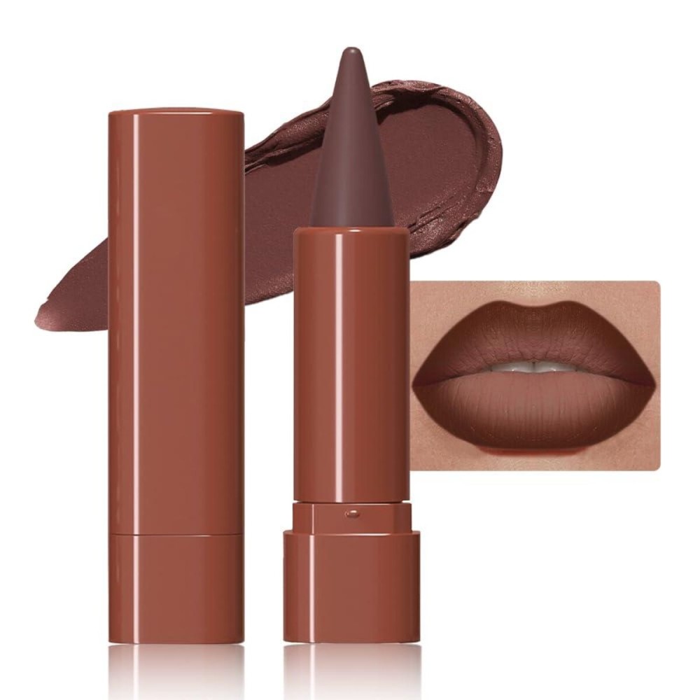 JUAAZIN Maroon Gradient Matte Lipstick Crayon Lip Liner pencil, Flawless Contour Gradual Ombre Effect lip Pencil, for Women Long Lasting Waterproof Smudge Proof Lipstick Pencil 05 JUAAZIN Maroon Gradient Matte Lipstick Crayon Lip Liner pencil, Flawless Contour Gradual Ombre Effect lip Pencil, for Women Long Lasting Waterproof Smudge Proof Lipstick Pencil 05