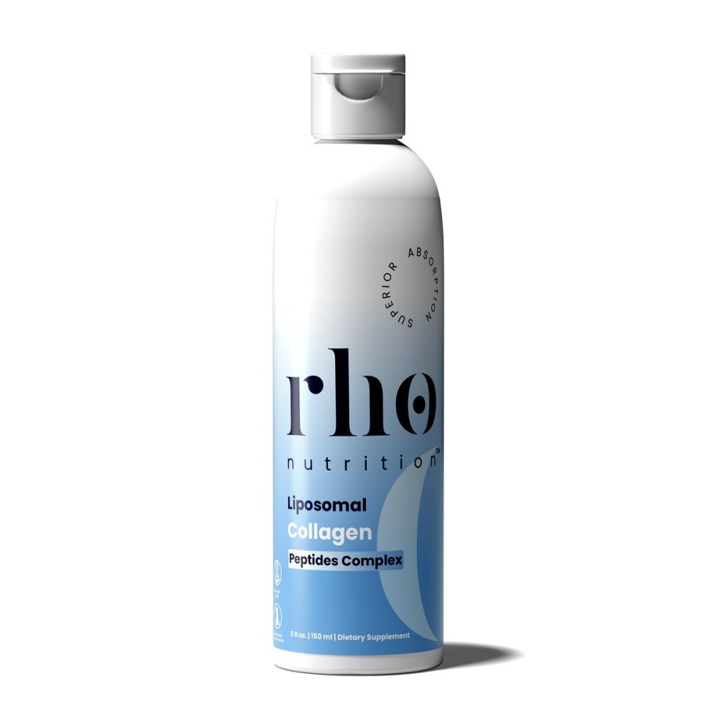 Rho Nutrition Liposomal Collagen Peptides - High-Absorption Liquid Collagen Supplement - Supports Skin Elasticity, Joint Health, and Overall Vitality for Healthy Aging, 5 fl oz Rho Nutrition Liposomal Collagen Peptides - High-Absorption Liquid Collagen Supplement - Supports Skin Elasticity, Joint Health, and Overall Vitality for Healthy Aging, 5 fl oz
