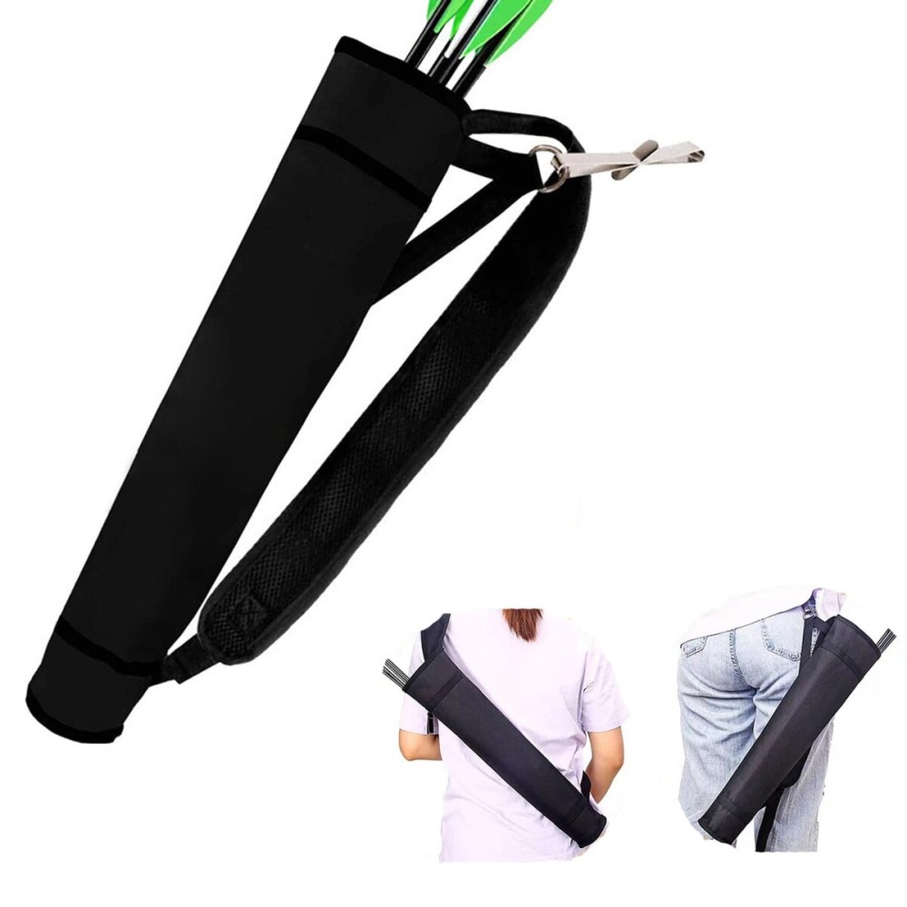 KURUGEILI Archery Quiver Back and Hip Quivers Adjustable Arrow Backpack Bag Holder Side Hip Arrows Bag for Compound Recurve Bow Practice Target Hunting KURUGEILI Archery Quiver Back and Hip Quivers Adjustable Arrow Backpack Bag Holder Side Hip Arrows Bag for Compound Recurve Bow Practice Target Hunting