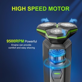 Electric Razor for Men - Electric Shavers for Men with Magnetic Detachable Head, 3D Floating Head, Ideal for Travel, Office, and Business Trips