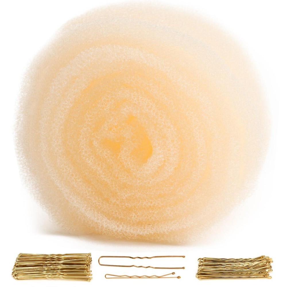 YGQQOY Hair Filler for Updo, Hair Padding, Hair Sponge for Updo, Hair Bumps for Volume Insert, Blonde YGQQOY Hair Filler for Updo, Hair Padding, Hair Sponge for Updo, Hair Bumps for Volume Insert, Blonde