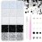 12000 Pcs Resin Jelly Rhinestones for Crafting, Multi Sizes Flatback White Black Gems, Resin Rhinestones Bedazzling Crystal with Pickup Tool for DIY Crafts Clothing Shoes Fabric Nail Art