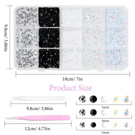 12000 Pcs Resin Jelly Rhinestones for Crafting, Multi Sizes Flatback White Black Gems, Resin Rhinestones Bedazzling Crystal with Pickup Tool for DIY Crafts Clothing Shoes Fabric Nail Art 12000 Pcs Resin Jelly Rhinestones for Crafting, Multi Sizes Flatback White Black Gems, Resin Rhinestones Bedazzling Crystal with Pickup Tool for DIY Crafts Clothing Shoes Fabric Nail Art