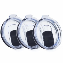 3 Pack 20 oz Tumbler Lid, Magnetic Slider Replacement Lids for YETI 20 oz Tumbler, 10/24 oz Mug and 10 oz Lowball, Spill Proof Cup Lids Covers Compatible for Ozark Trail, Old Style Rtic, BPA Free