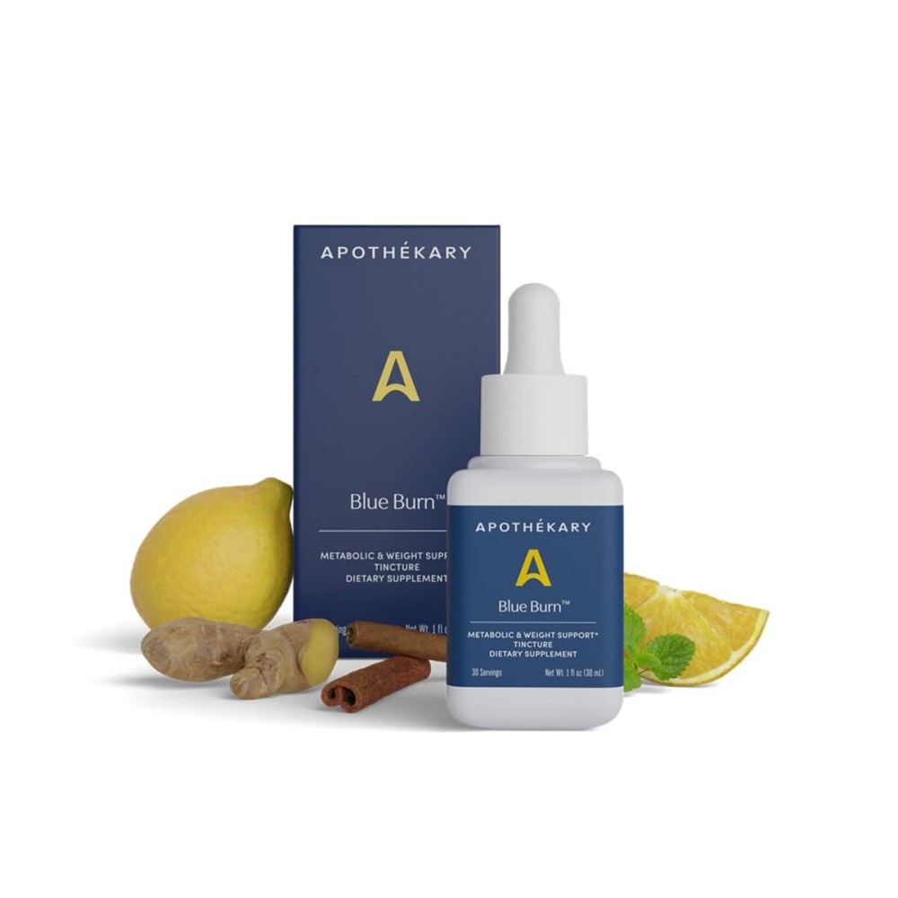 Apothkary Blue Burn Herbal Liquid Drops Supplement | Dietary Metabolism Support Supplement with Oregon Grape Root, Blue Spirulina, Maca Root and Berberine, Liquid Vitamins | 1.22 Fl Oz, 30 Servings Apothkary Blue Burn Herbal Liquid Drops Supplement | Dietary Metabolism Support Supplement with Oregon Grape Root, Blue Spirulina, Maca Root and Berberine, Liquid Vitamins | 1.22 Fl Oz, 30 Servings