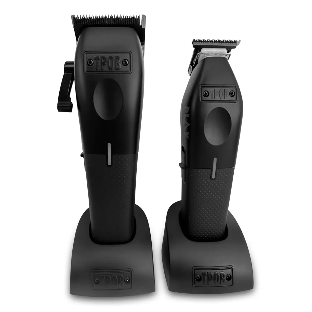 TPOB Play Barber Hair Clippers for Men 7500 RPM with Rubber Black Grips (Blackout Set) TPOB Play Barber Hair Clippers for Men 7500 RPM with Rubber Black Grips (Blackout Set)