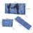 GUSTARIA Empty Mahjong Bag,Thickened Blue Printed American Mahjong Set, Tiles Bag and Mahjong Racks&Pushers Drawstring Bag Included (Case Only)