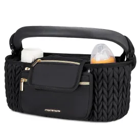 mommore Stroller Organizer with Insulated Cup Holders, Universal Stroller Caddy with Detachable Phone Bag, Stroller Accessories Fits for Uppababy, Doona, Jogger, Britax, Mompush, Bob