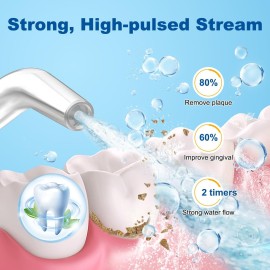 WellLeo Water Flosser for Teeth, 300ML Cordless Oral Irrigator Rechargeable Dental Flosser Picks with 5 Modes 5 Jet Tips,IPX7 Waterproof Teeth Cleaner for Braces Gum Care, Home Travel Use WellLeo Water Flosser for Teeth, 300ML Cordless Oral Irrigator Rechargeable Dental Flosser Picks with 5 Modes 5 Jet Tips,IPX7 Waterproof Teeth Cleaner for Braces Gum Care, Home Travel Use