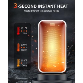 Lerat Hand Warmers Rechargeable, 2 Pack Electric Hand Warmer, Reusable Portable Pocket Heater USB Handwarmers, Gifts for Men, Women, Indoor, Outdoor, Hiking, Skiing, Camping, Hunting Accessories Lerat Hand Warmers Rechargeable, 2 Pack Electric Hand Warmer, Reusable Portable Pocket Heater USB Handwarmers, Gifts for Men, Women, Indoor, Outdoor, Hiking, Skiing, Camping, Hunting Accessories