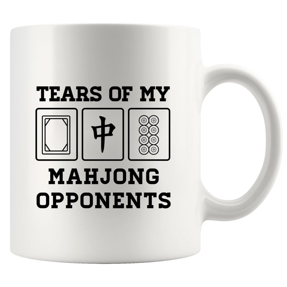 Tears Of My Mahjong Opponents Mahjong Gifts Mahjong Players Lovers Mug For Mom Sister Aunt Dad Husband Wife Friends Novelty Drinkware Ceramic Mug 11 oz White Tears Of My Mahjong Opponents Mahjong Gifts Mahjong Players Lovers Mug For Mom Sister Aunt Dad Husband Wife Friends Novelty Drinkware Ceramic Mug 11 oz White