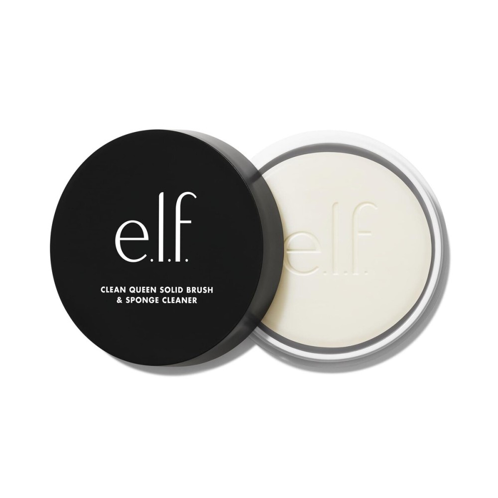 e.l.f. Clean Queen Solid Brush & Sponge Cleaner, Cleanses Face & Eye Makeup Brushes & Sponges, Nourishing, Non-Damaging Formula, Vegan & Cruelty-Free e.l.f. Clean Queen Solid Brush & Sponge Cleaner, Cleanses Face & Eye Makeup Brushes & Sponges, Nourishing, Non-Damaging Formula, Vegan & Cruelty-Free
