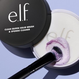 e.l.f. Clean Queen Solid Brush & Sponge Cleaner, Cleanses Face & Eye Makeup Brushes & Sponges, Nourishing, Non-Damaging Formula, Vegan & Cruelty-Free e.l.f. Clean Queen Solid Brush & Sponge Cleaner, Cleanses Face & Eye Makeup Brushes & Sponges, Nourishing, Non-Damaging Formula, Vegan & Cruelty-Free