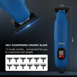 IWEEL Professional Beard Trimmer for Men - Electric Hair Clippers, Zero Gapped T-Blade Edgers, Cordless Rechargeable Mustache Trimmer Grooming Kit for Body IWEEL Professional Beard Trimmer for Men - Electric Hair Clippers, Zero Gapped T-Blade Edgers, Cordless Rechargeable Mustache Trimmer Grooming Kit for Body