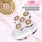 Electric Razors for Women: Rechargeable Shaver with Detachable Head - 5D Wet and Dry Lady Hair Remover for Legs and Hand (Pink)