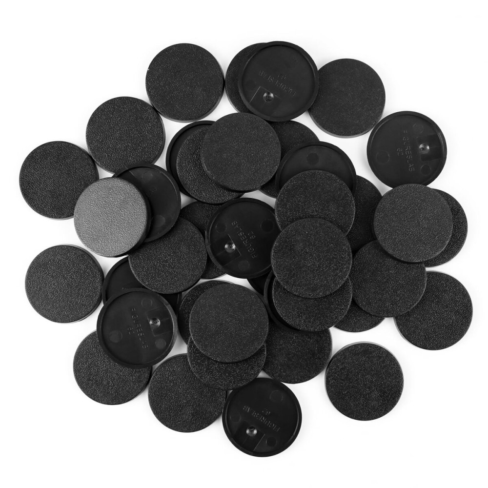100PCS Miniature Bases+120PCS Adhesive, 32mm or 1.26inch Round Black Plastic Model Bases for Gaming Miniatures Collectible War Table Game or Wargames Board Game 100PCS Miniature Bases+120PCS Adhesive, 32mm or 1.26inch Round Black Plastic Model Bases for Gaming Miniatures Collectible War Table Game or Wargames Board Game