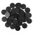 100PCS Miniature Bases+120PCS Adhesive, 32mm or 1.26inch Round Black Plastic Model Bases for Gaming Miniatures Collectible War Table Game or Wargames Board Game