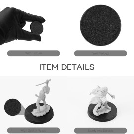 100PCS Miniature Bases+120PCS Adhesive, 32mm or 1.26inch Round Black Plastic Model Bases for Gaming Miniatures Collectible War Table Game or Wargames Board Game 100PCS Miniature Bases+120PCS Adhesive, 32mm or 1.26inch Round Black Plastic Model Bases for Gaming Miniatures Collectible War Table Game or Wargames Board Game