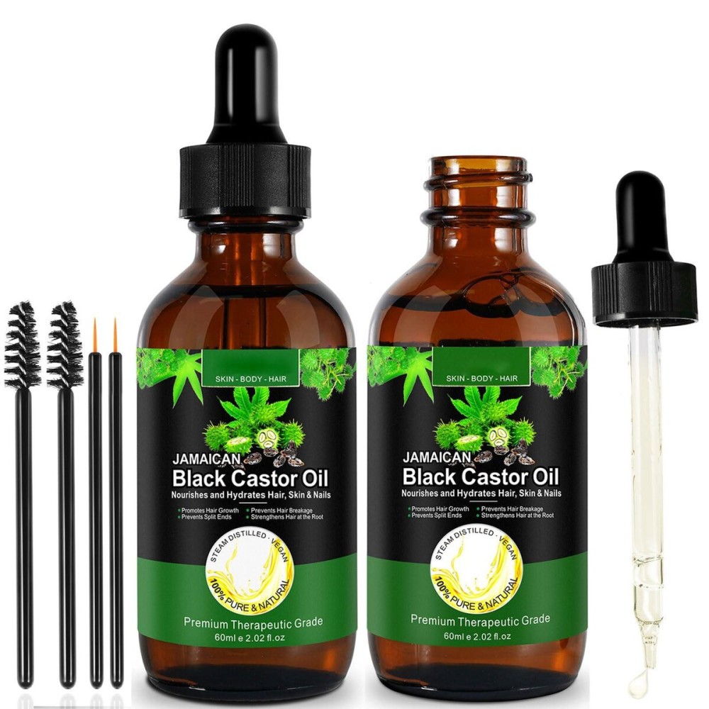 Jamaican Black Castor Oil One Single Ingredient 100% Pure Cold Pressed Castor Oil,Stimulate Thicker Fuller Hair Eyelashes Eyebrows Growth Serum,Scalp Face Body Skin Nail Moisturizer for Unisex Jamaican Black Castor Oil One Single Ingredient 100% Pure Cold Pressed Castor Oil,Stimulate Thicker Fuller Hair Eyelashes Eyebrows Growth Serum,Scalp Face Body Skin Nail Moisturizer for Unisex
