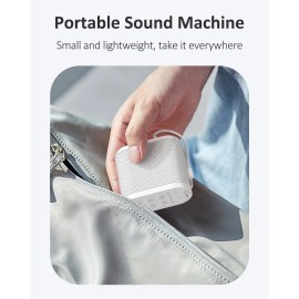 Loud Portable Travel Sound Machine for Adults, Baby - White Noise MachineRechargeable Battery, Headphone Jack, 21 Sounds, Sleep Timer - Noise Machine for Sleeping, Office Privacy & Noise Canceling Loud Portable Travel Sound Machine for Adults, Baby - White Noise MachineRechargeable Battery, Headphone Jack, 21 Sounds, Sleep Timer - Noise Machine for Sleeping, Office Privacy & Noise Canceling