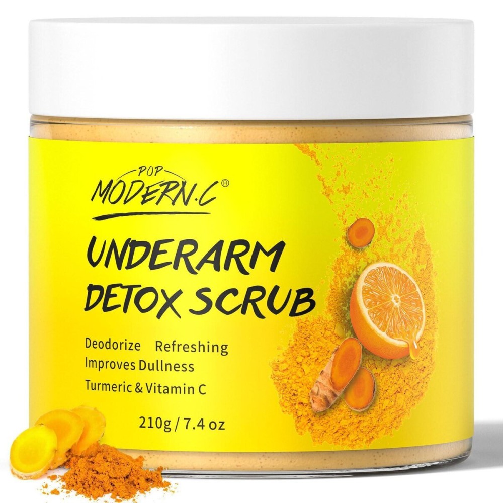 Underarm Detox Scrub with Turmeric Vitamin C Dark Spot Armpit Remover Body Deodorant Even Skin Tone Exfoliating Body Scrub for Women and Men Pigmentation Removal Exfoliator also for Whole Body Underarm Detox Scrub with Turmeric Vitamin C Dark Spot Armpit Remover Body Deodorant Even Skin Tone Exfoliating Body Scrub for Women and Men Pigmentation Removal Exfoliator also for Whole Body