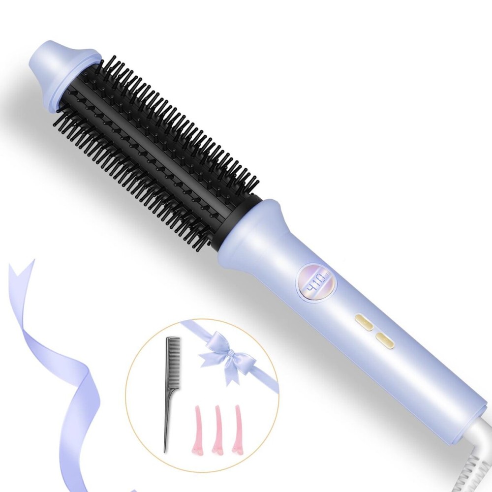 Avvnee Thermal Brush, 1.26 Inch Curling Iron Brush with 10 Adjustable Heat Settings, Dual Voltage for Travel, Easy to Create Curling, Smooth Hair, Less Frizz Avvnee Thermal Brush, 1.26 Inch Curling Iron Brush with 10 Adjustable Heat Settings, Dual Voltage for Travel, Easy to Create Curling, Smooth Hair, Less Frizz