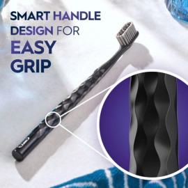 Oral-B Pro Whitening Brilliance Toothbrushes, Extra Soft, Black, Coral, and Teal, 4 Count Oral-B Pro Whitening Brilliance Toothbrushes, Extra Soft, Black, Coral, and Teal, 4 Count