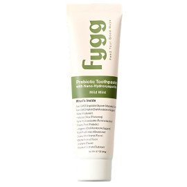 Fygg Travel Fluoride Free Mini Toothpaste (0.7 oz), Nano Hydroxyapatite (Mild Mint) | Dentist Recommended - for Remineralizing, Whitening, & Sensitive Teeth - Tooth Paste for Adults & Kids Oral Care