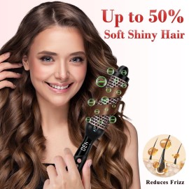 Ufree Ionic Thermal Brush, 1.5 Inch Heated Round Brush for Blowout, 30s Fast Heating Curling Brushes with 9 Temp Settings, Dual Voltage Travel Hair Styling Tool, Gifts for Women Ufree Ionic Thermal Brush, 1.5 Inch Heated Round Brush for Blowout, 30s Fast Heating Curling Brushes with 9 Temp Settings, Dual Voltage Travel Hair Styling Tool, Gifts for Women