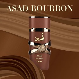 Lattafa Asad Bourbon for Unisex Eau de Parfum Spray, 3.4 Ounce / 100 ml Lattafa Asad Bourbon for Unisex Eau de Parfum Spray, 3.4 Ounce / 100 ml