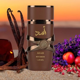 Lattafa Asad Bourbon for Unisex Eau de Parfum Spray, 3.4 Ounce / 100 ml Lattafa Asad Bourbon for Unisex Eau de Parfum Spray, 3.4 Ounce / 100 ml