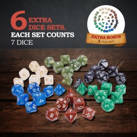 CraftyCrocodile Dungeons and Dragons 2024 Player\'s Handbook Bundled with DND 6 Dice Sets, Flannel Bags, Complete Printable Kit - Core Rulebook with D&D Starter Set Accessory - Tabletop Board Game