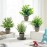 FAVOWREATH 4 Pack Fake Plants Ceramic Mini Artificial Greenery Potted Plants for Home Decor Office Decor Room Decor Farmhouse Decor Indoor Table Bathroom Decor
