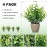 FAVOWREATH 4 Pack Fake Plants Ceramic Mini Artificial Greenery Potted Plants for Home Decor Office Decor Room Decor Farmhouse Decor Indoor Table Bathroom Decor