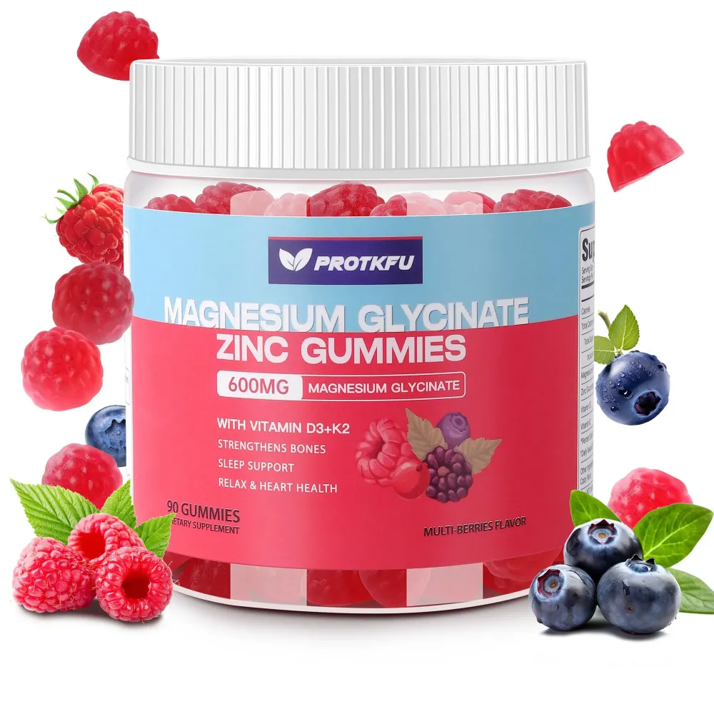 Magnesium Glycinate Gummies 600mg, 90 Ct Sugar Free Magnesium Gummies w/Zinc & Vitamin D3 & K2 - Magnesium Supplements for Sleep, Supports Bone Health, Nerve & Immune Function Magnesium Glycinate Gummies 600mg, 90 Ct Sugar Free Magnesium Gummies w/Zinc & Vitamin D3 & K2 - Magnesium Supplements for Sleep, Supports Bone Health, Nerve & Immune Function