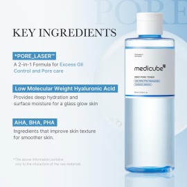 medicube Zero Pore Toner I Exfoliating & Hydrating Blue Bottle Water Toner with AHA, BHA, PHA, Niacinamide, and Panthenol | Korean Skin Care for Pores, Texture, and Moisture Care (8.45 fl. oz.) medicube Zero Pore Toner I Exfoliating & Hydrating Blue Bottle Water Toner with AHA, BHA, PHA, Niacinamide, and Panthenol | Korean Skin Care for Pores, Texture, and Moisture Care (8.45 fl. oz.)