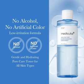 medicube Zero Pore Toner I Exfoliating & Hydrating Blue Bottle Water Toner with AHA, BHA, PHA, Niacinamide, and Panthenol | Korean Skin Care for Pores, Texture, and Moisture Care (8.45 fl. oz.) medicube Zero Pore Toner I Exfoliating & Hydrating Blue Bottle Water Toner with AHA, BHA, PHA, Niacinamide, and Panthenol | Korean Skin Care for Pores, Texture, and Moisture Care (8.45 fl. oz.)