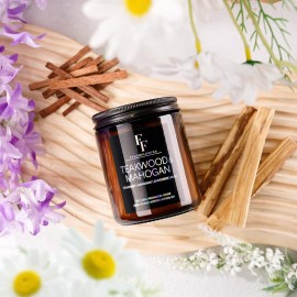 Teakwood & Mahogany Candle, Scented Candle for Home Soy Wax Candle, Aromatherapy Candle Gift for Women Men, 7oz Teakwood & Mahogany Candle, Scented Candle for Home Soy Wax Candle, Aromatherapy Candle Gift for Women Men, 7oz